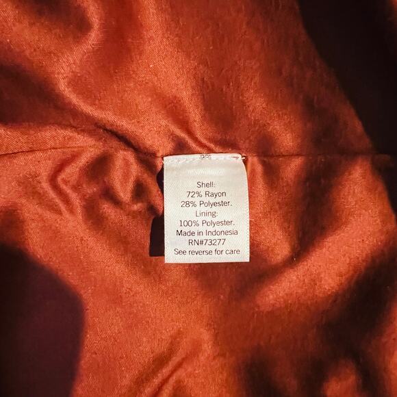 Nine West High Neck Sleeveless Tie Neck Tiered Maxi Dress Size L Large Burgundy - Picture 5 of 8